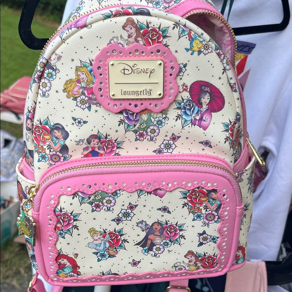 Loungefly Disney Princess Pink and Cream Backpack